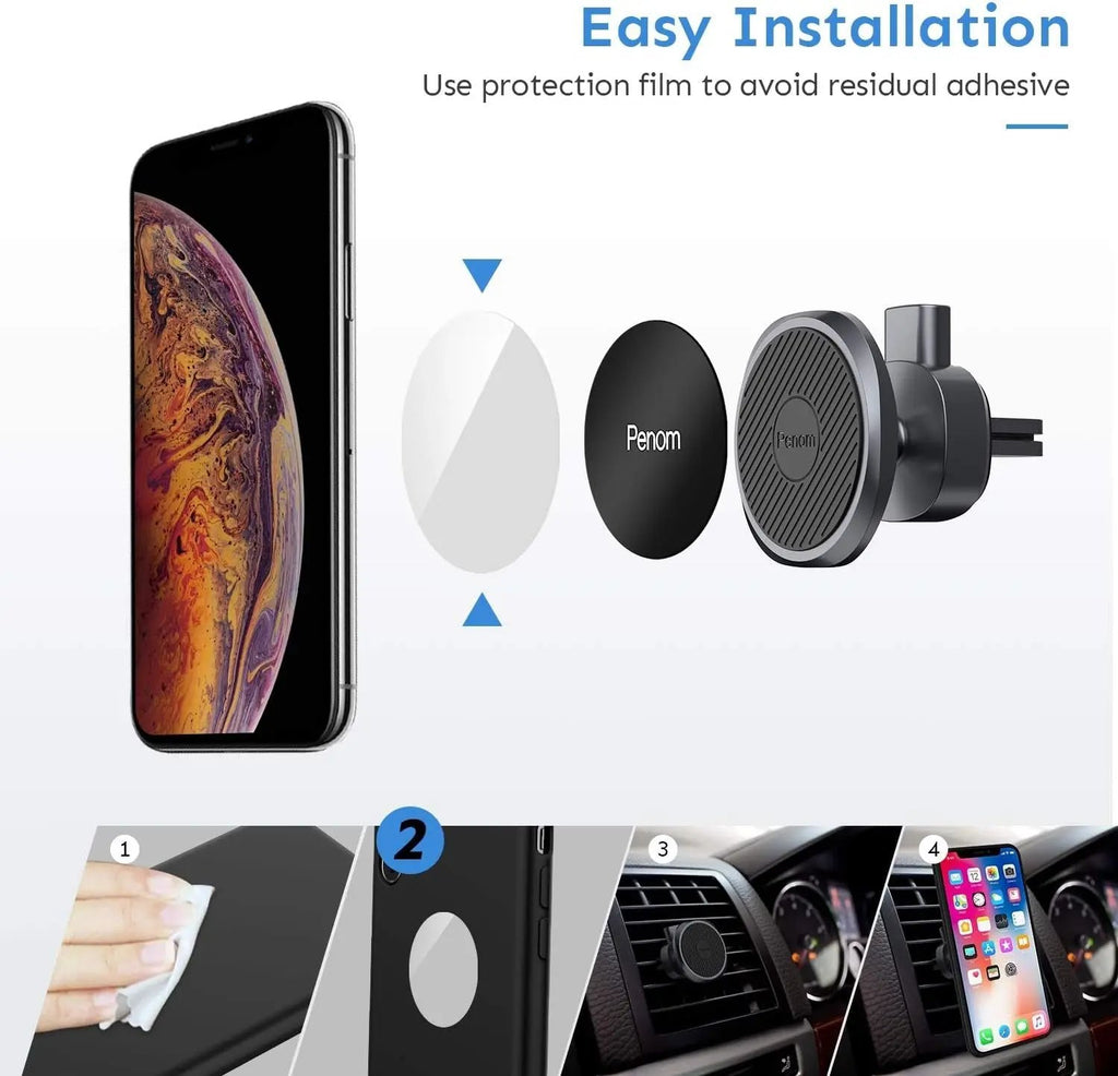 Magnetic Car Phone Mount, Cell Phone Holder for Car, Universal Magnetic Phone Car Mount for Most Smart Phone